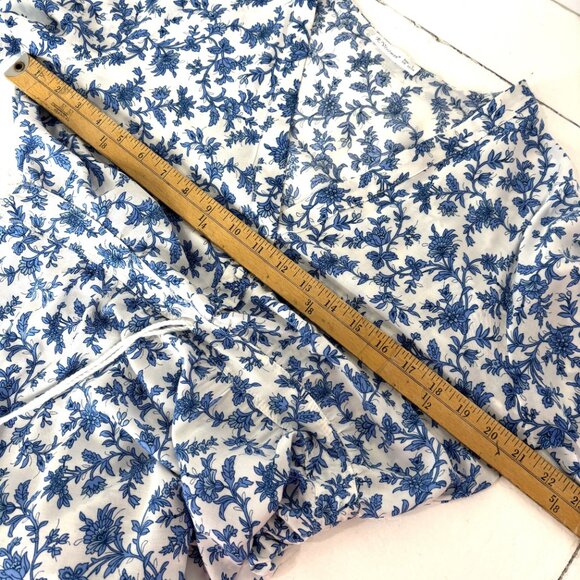 R.Vivimos Summer Floral Print Maxi Short Bell Sleeve Dress Size L - Picture 11 of 15